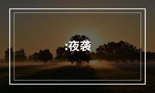 :夜袭