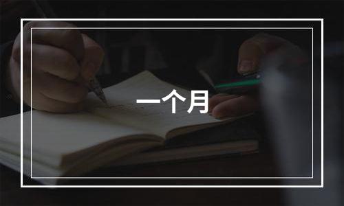 一个月