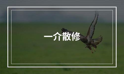 一介散修