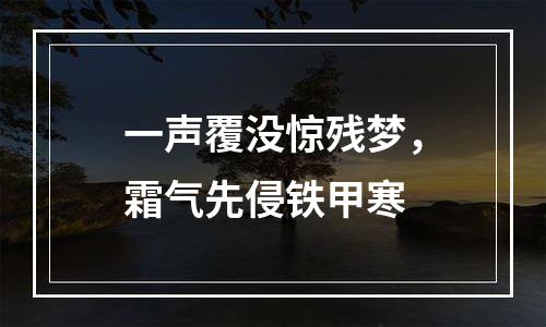 一声覆没惊残梦，霜气先侵铁甲寒