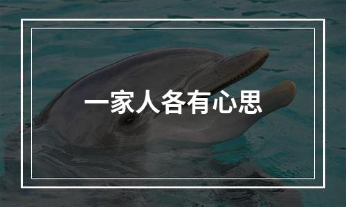 一家人各有心思