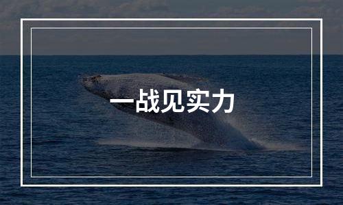 一战见实力