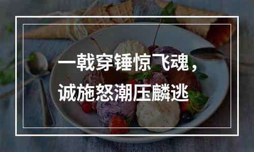 一戟穿锤惊飞魂，诚施怒潮压麟逃