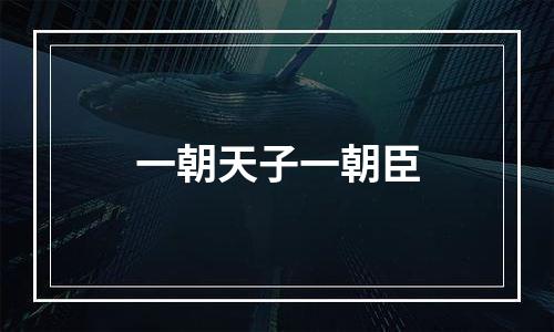 一朝天子一朝臣