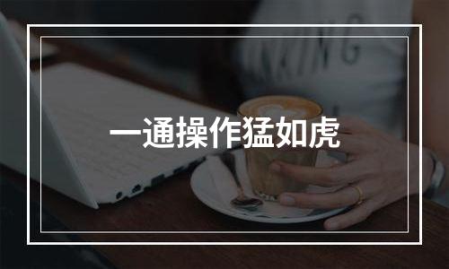 一通操作猛如虎