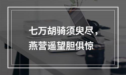七万胡骑须臾尽，燕营遥望胆俱惊