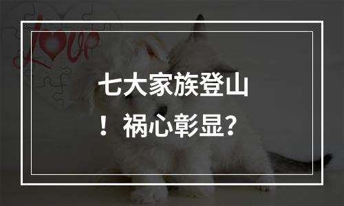七大家族登山！祸心彰显？