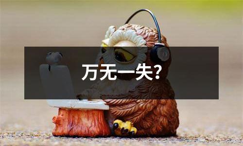 万无一失？