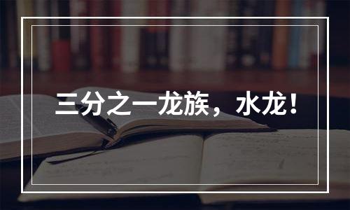 三分之一龙族，水龙！