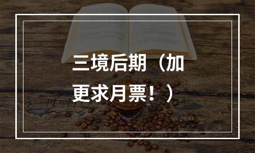 三境后期（加更求月票！）