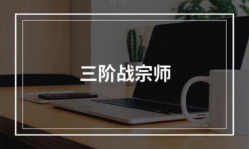 三阶战宗师