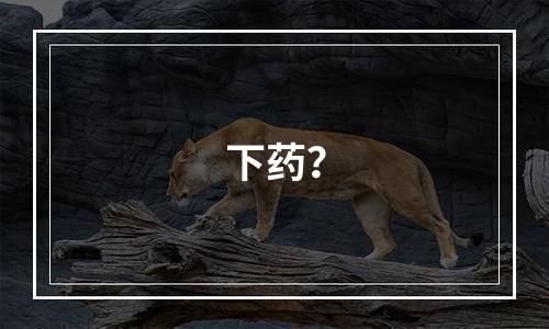 下药？