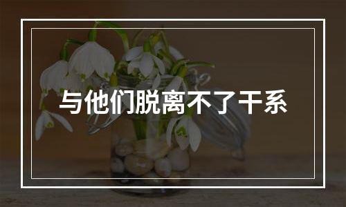 与他们脱离不了干系