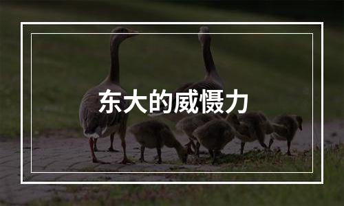 东大的威慑力