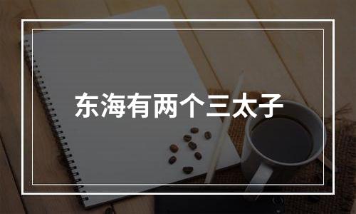 东海有两个三太子