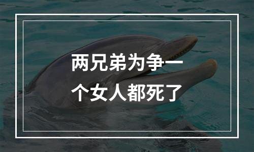 两兄弟为争一个女人都死了