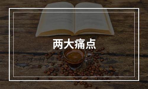 两大痛点