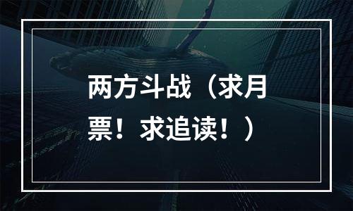 两方斗战（求月票！求追读！）