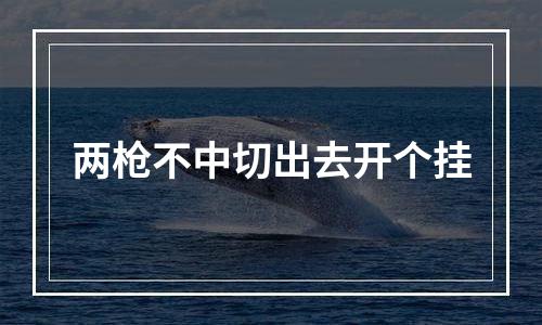 两枪不中切出去开个挂