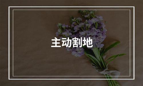 主动割地