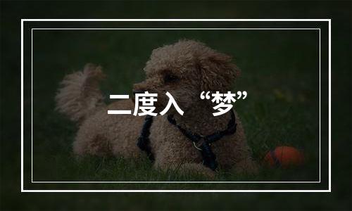 二度入“梦”