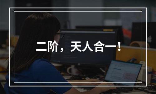 二阶，天人合一！