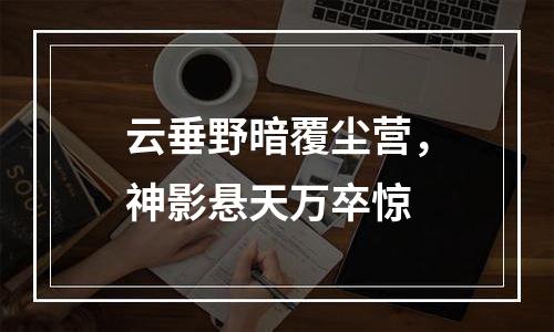 云垂野暗覆尘营，神影悬天万卒惊