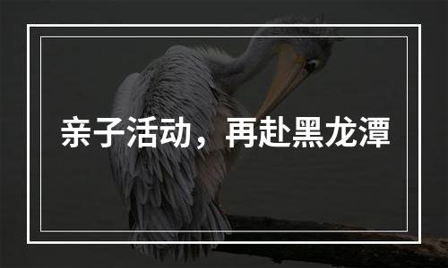 亲子活动，再赴黑龙潭