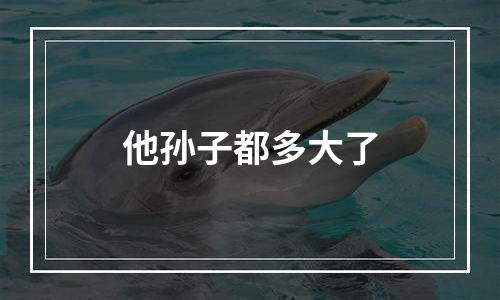 他孙子都多大了