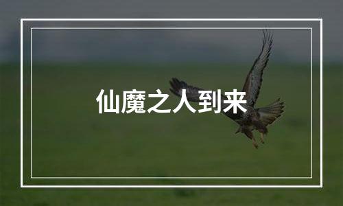 仙魔之人到来