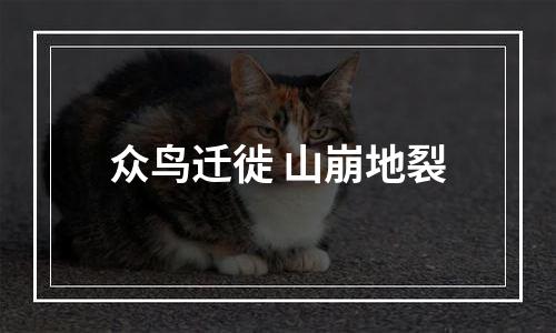 众鸟迁徙 山崩地裂