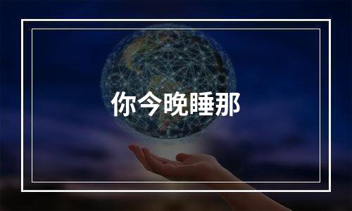 你今晚睡那