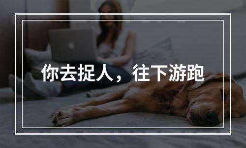 你去捉人，往下游跑