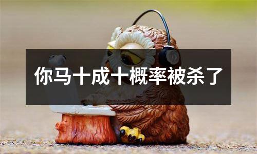 你马十成十概率被杀了