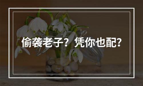 偷袭老子？凭你也配？