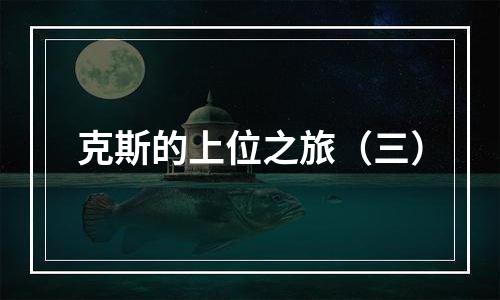 克斯的上位之旅（三）