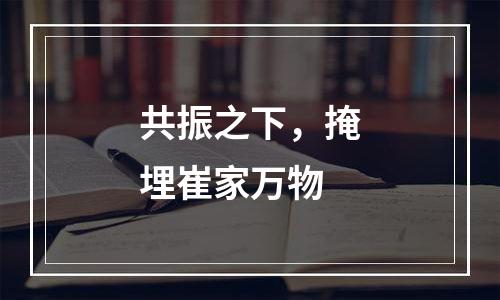 共振之下，掩埋崔家万物