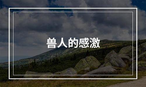 兽人的感激