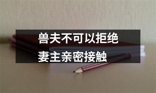 兽夫不可以拒绝妻主亲密接触