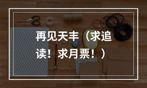再见天丰（求追读！求月票！）