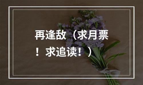 再逢敌（求月票！求追读！）