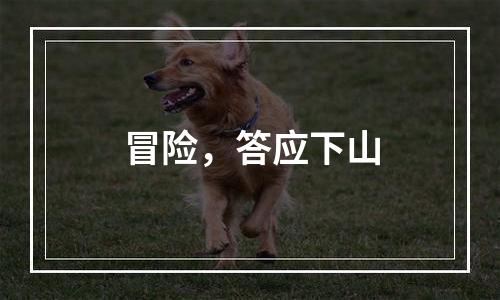 冒险，答应下山