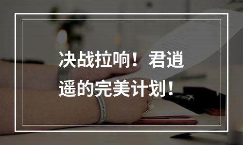 决战拉响！君逍遥的完美计划！