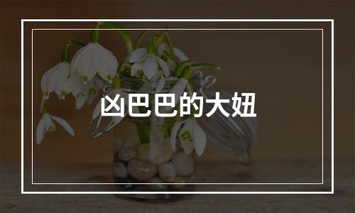 凶巴巴的大妞