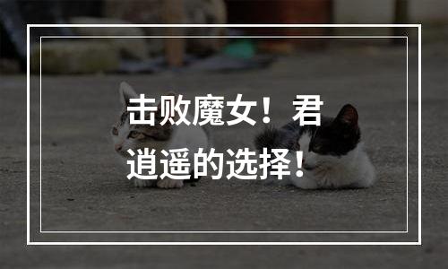 击败魔女！君逍遥的选择！