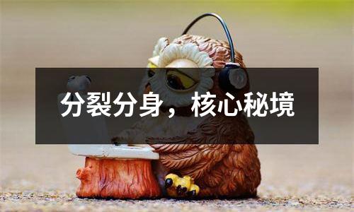 分裂分身，核心秘境
