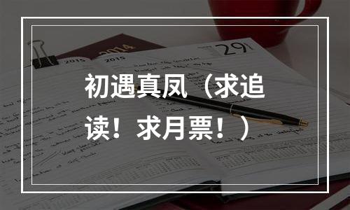 初遇真凤（求追读！求月票！）