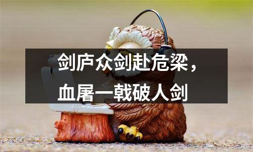 剑庐众剑赴危梁，血屠一戟破人剑