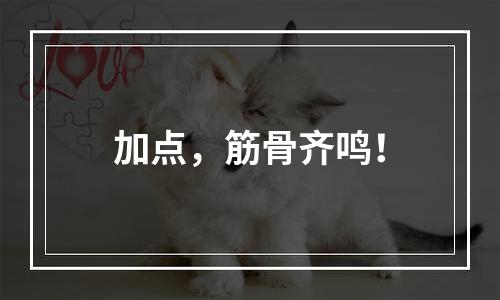 加点，筋骨齐鸣！