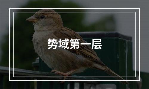 势域第一层